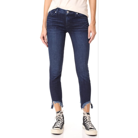 Hudson Jeans Denim - HUDSON FRAYED HEM SKINNIES